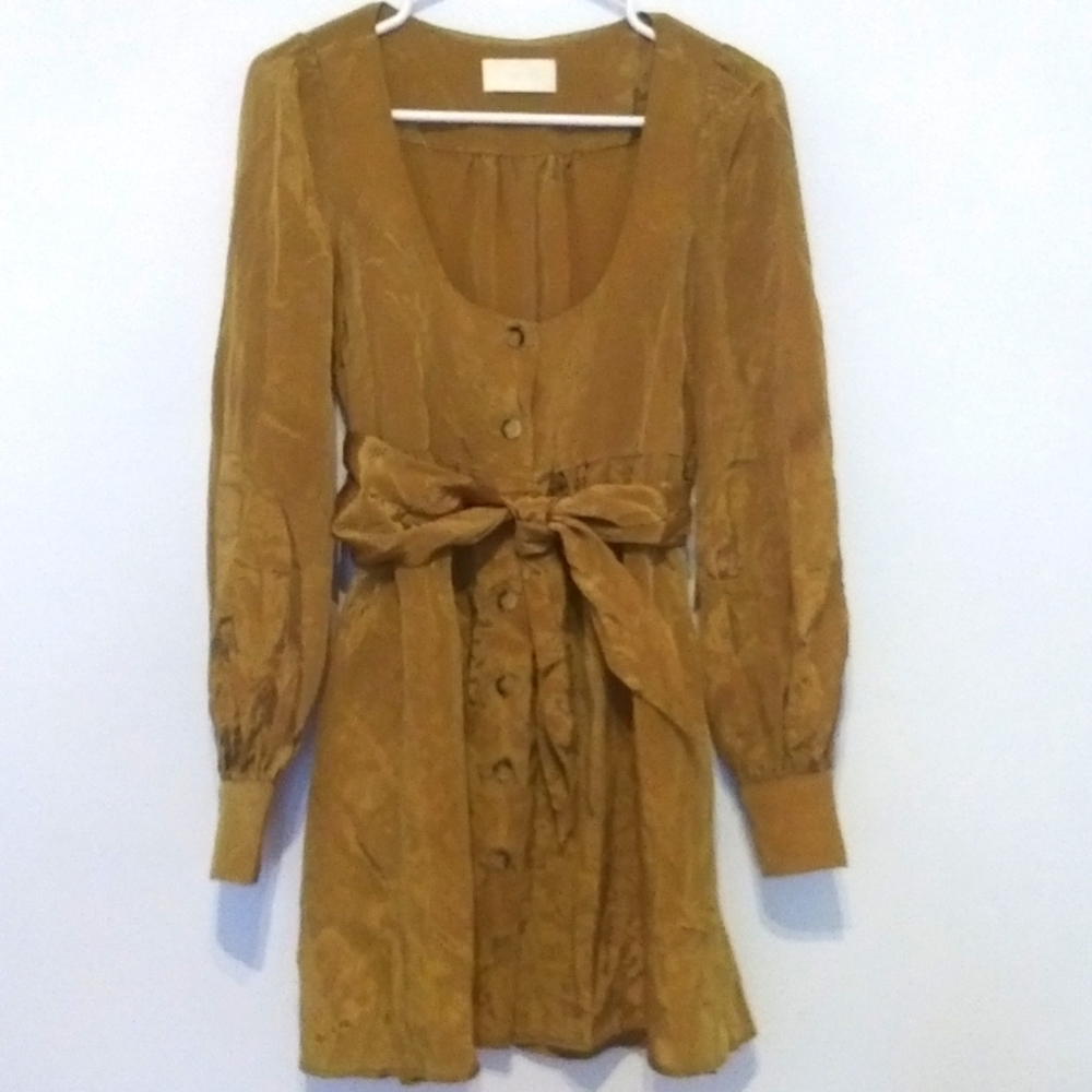 Capulet gold mini dress